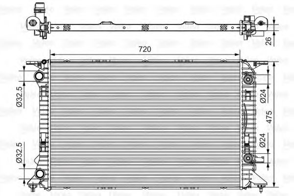 Radiator, racire motor AUDI A5 (8T3) (2007 - 2016)