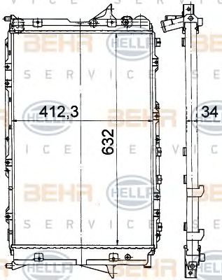 Radiator racire motor AUDI A6 (4A, C4) - Cod intern: W20091049 - LIVRARE DIN STOC in 24 ore!!!