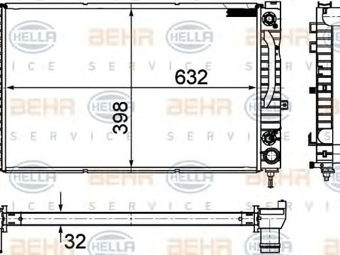 Radiator racire motor AUDI A6 (4B2, C5) - Cod intern: W20006617 - LIVRARE DIN STOC in 24 ore!!!