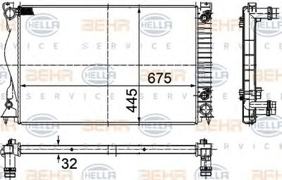 Radiator racire motor AUDI A6 (4F2, C6) - Cod inte