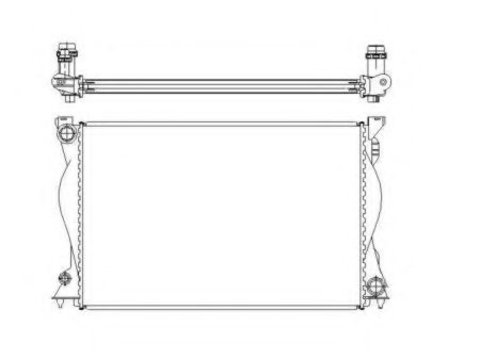 Radiator, racire motor AUDI A6 Allroad (4FH, C6) (2006 - 2011) NRF 50597