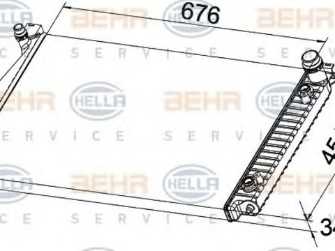 Radiator racire motor AUDI A6 C6 Allroad (4FH) (An fabricatie 05.2006 - 08.2011, 163 - 240 CP, Diesel) - Cod intern: W20090922 - LIVRARE DIN STOC in 24 ore!!!