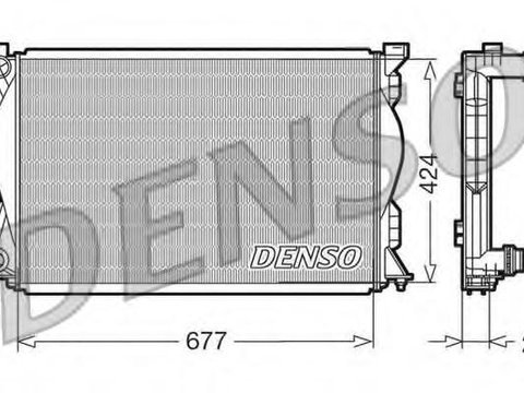 Radiator, racire motor AUDI A6 limuzina (4F2, C6), AUDI A6 Avant (4F5, C6) - DENSO DRM02036