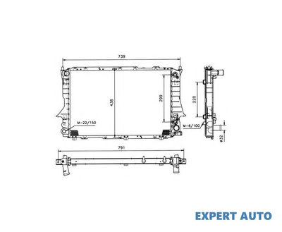 Radiator, racire motor Audi AUDI A6 Avant (4A, C4)