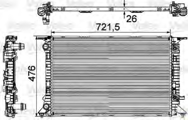 Radiator racire motor # Audi Q5 2011 2012 2013 201
