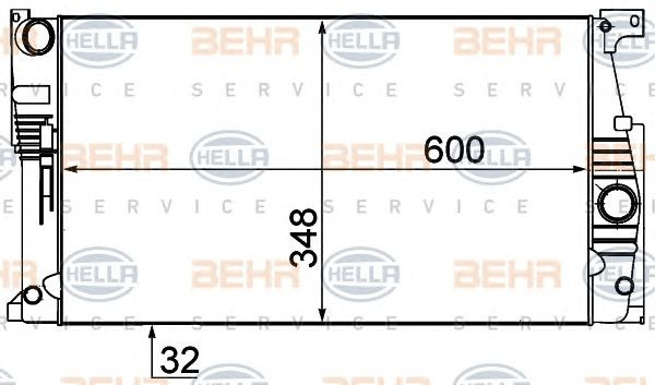 Radiator racire motor BMW 1/3/4 F20/F21/F30 11- - Cod intern: W20090950 - LIVRARE DIN STOC in 24 ore!!!