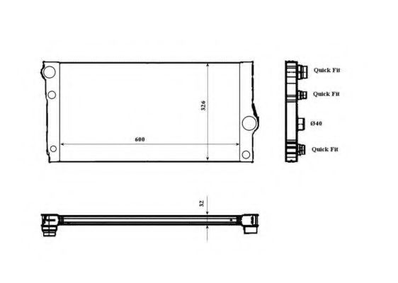 Radiator, racire motor BMW 7 (F01, F02, F03, F04) (2008 - 2015) NRF 53817