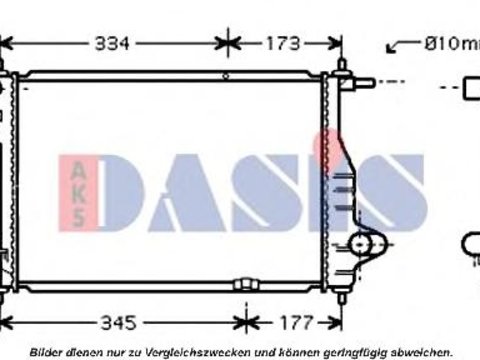 Radiator, racire motor CHEVROLET Spark (M200, M250), CHEVROLET SPARK - AKS DASIS 520098N