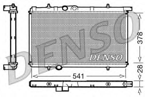 Radiator, racire motor Citroen BERLINGO I caroserie (M_), Citroen BERLINGO (MF), PEUGEOT RANCH caroserie (5) - DENSO DRM21021