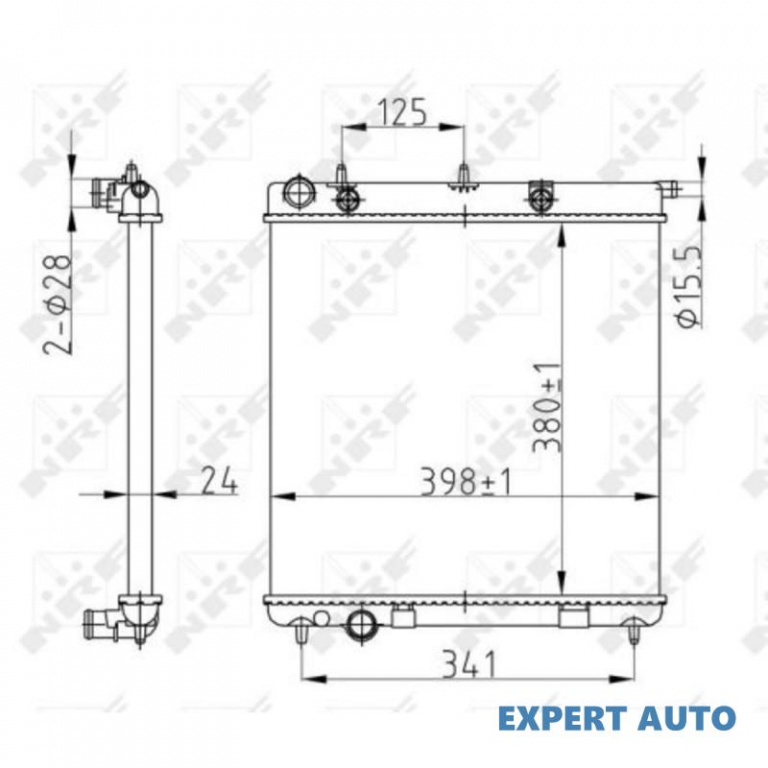 Radiator, racire motor Citroen C3 II 2009-2016 #2 01033052