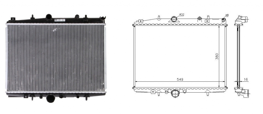 Radiator racire motor Citroen C5 ,Peugeot 406 607