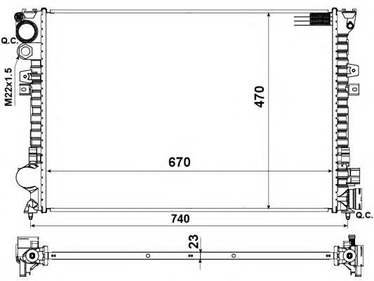 Radiator racire motor CITROEN DISPATCH Van (BS_, BT_, BY_, BZ_) - Cod intern: W20151811 - LIVRARE DIN STOC in 24 ore!!!