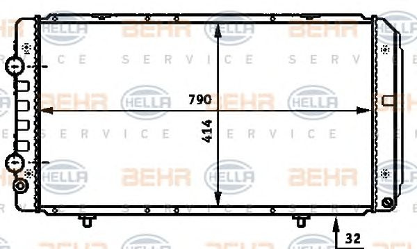 Radiator racire motor CITROEN RELAY bus (244, Z_) - Cod intern: W20090064 - LIVRARE DIN STOC in 24 ore!!!