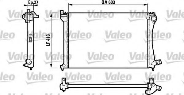 Radiator, racire motor Citroen XANTIA (X2), Citroen XANTIA Estate (X2) - VALEO 732618