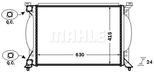 Radiator racire motor CR1417000S MAHLE pentru Audi A4 Seat Exeo