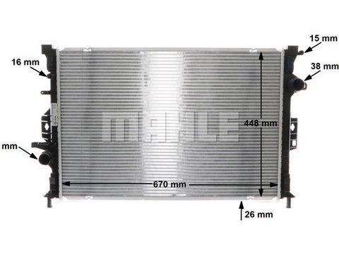 Radiator racire motor CR1748000S MAHLE pentru Ford Grand Land rover Freelander Land rover Lr2 Ford Mondeo Ford Galaxy Ford S-max Volvo Xc60 Volvo S80 Ford C-max Ford Focus Volvo Xc70