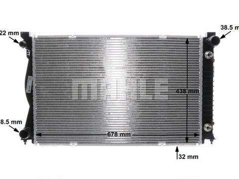 Radiator racire motor CR842000S MAHLE pentru Audi A6
