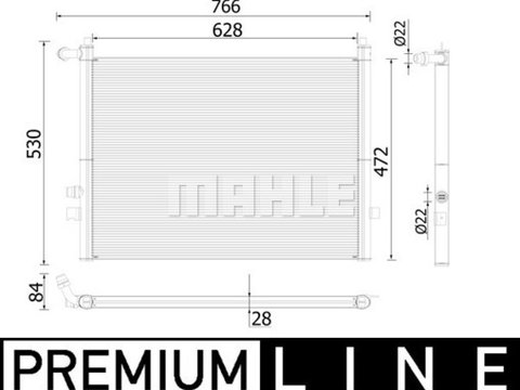 Radiator racire motor CR936000P MAHLE pentru Bmw Seria 7 Bmw Seria 5 Bmw Seria 8