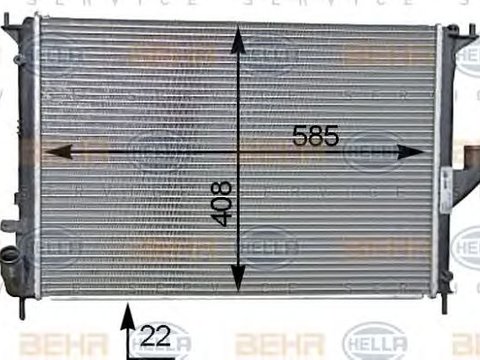 Radiator racire motor DACIA LOGAN 07-/ SANDERO 08-/ DUSTER 10- - Cod intern: W20151706 - LIVRARE DIN STOC in 24 ore!!!