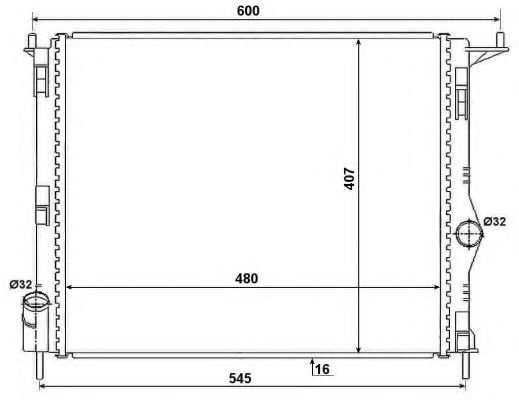 Radiator, racire motor DACIA LOGAN MCV (KS) (2007 