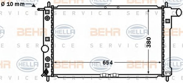 Radiator racire motor DAEWOO LEGANZA (KLAV) - Cod intern: W20090432 - LIVRARE DIN STOC in 24 ore!!!