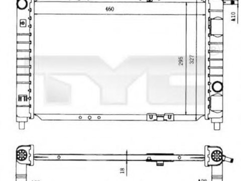 Radiator, racire motor DAEWOO MATIZ (KLYA) - TYC 706-0004