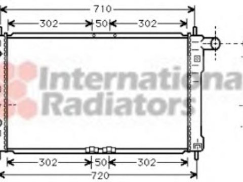 Radiator, racire motor DAEWOO NUBIRA (KLAJ), DAEWOO NUBIRA Break (KLAJ), DAEWOO LEGANZA limuzina (KLAV) - VAN WEZEL 81002017