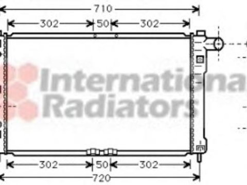 Radiator, racire motor DAEWOO NUBIRA (KLAJ), DAEWOO NUBIRA Break (KLAJ), DAEWOO NUBIRA limuzina (KLAJ) - VAN WEZEL 81002010