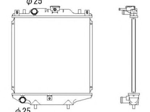 Radiator racire motor DAEWOO TICO/SUZUKI ALTO - Cod intern: W20089968 - LIVRARE DIN STOC in 24 ore!!!