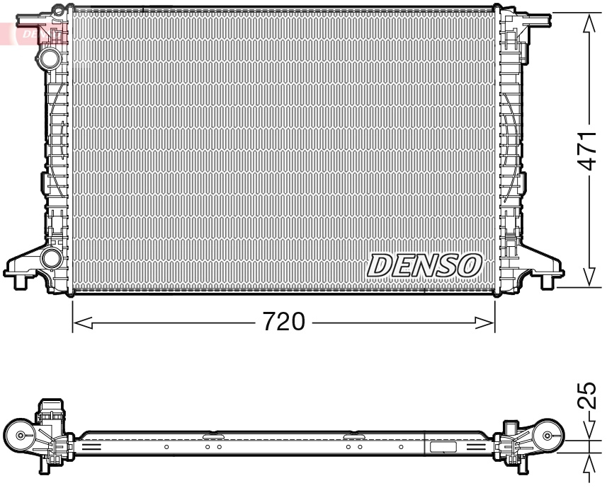 Radiator racire motor Denso AUDI A4 B9 (8W2, 8WC) 2015-2025 - DRM02043