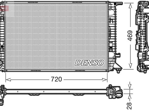 Radiator, racire motor DENSO DRM02022