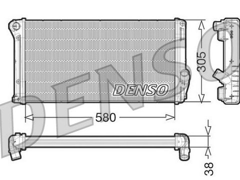 Radiator, racire motor DENSO DRM13020