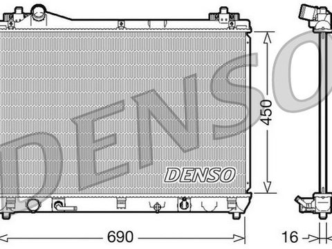 Radiator, racire motor DENSO DRM47017