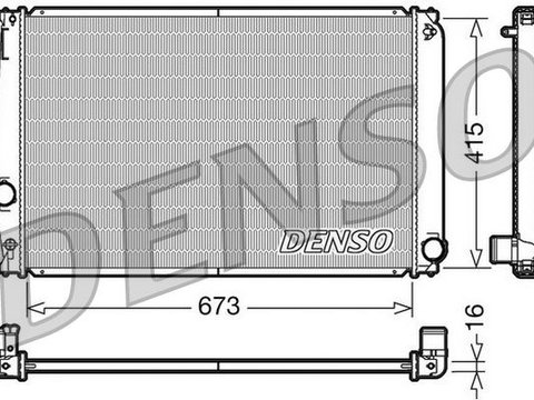 Radiator, racire motor DENSO DRM50051