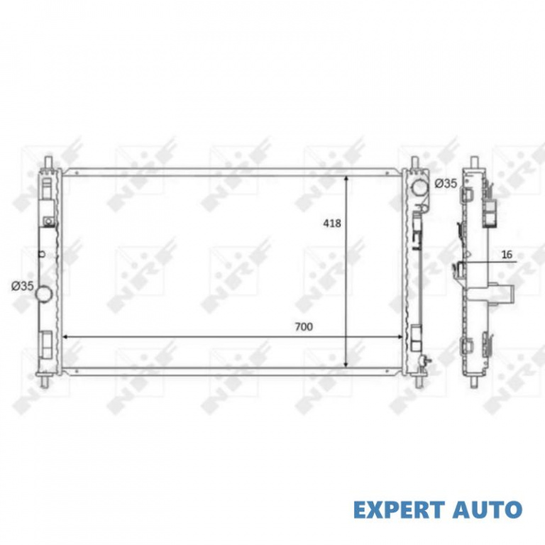 Radiator, racire motor Dodge Avenger (2007->) #2 01183023