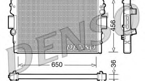 Radiator racire motor DRM12007 DENSO pen