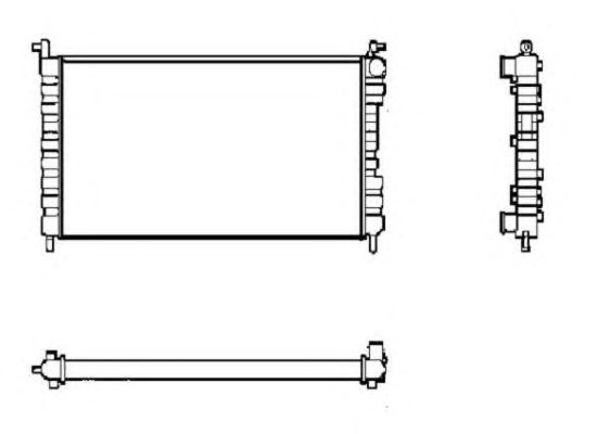 Radiator racire motor FIAT ALBEA/PALIO 1,2/1,4 96- - Cod intern: W20090408 - LIVRARE DIN STOC in 24 ore!!!