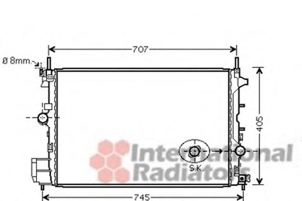 Radiator, racire motor FIAT CROMA (194) - VAN WEZE