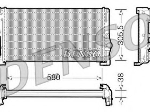 Radiator, racire motor FIAT IDEA (350_) (2003 - 2020) DENSO DRM13010