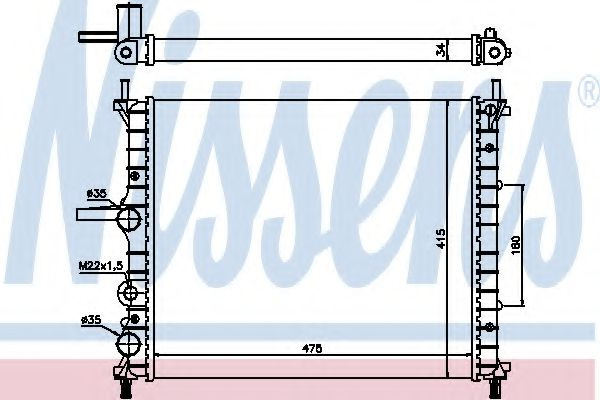 Radiator, racire motor FIAT MAREA Weekend (185) (1