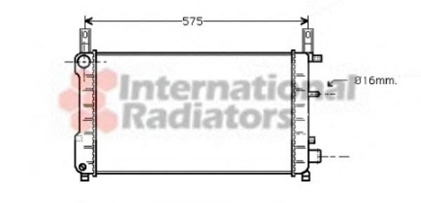 Radiator, racire motor FORD FIESTA Mk III (GFJ) - VAN WEZEL 18002198