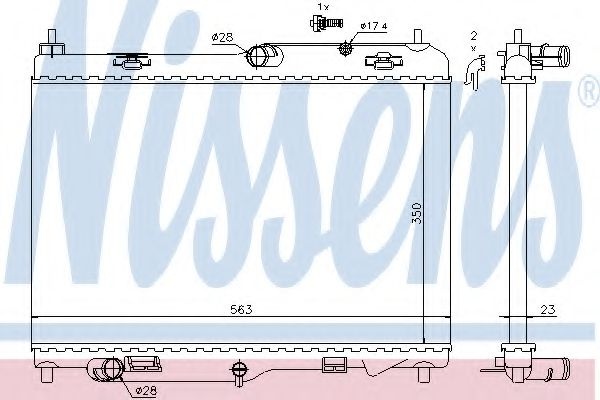 Radiator, racire motor FORD FIESTA VI (2008 - 2016