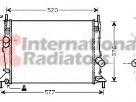 Radiator, racire motor FORD FOCUS C-MAX, FORD FOCUS II (DA_), FORD FOCUS II Station Wagon (DA_) - VAN WEZEL 18002368