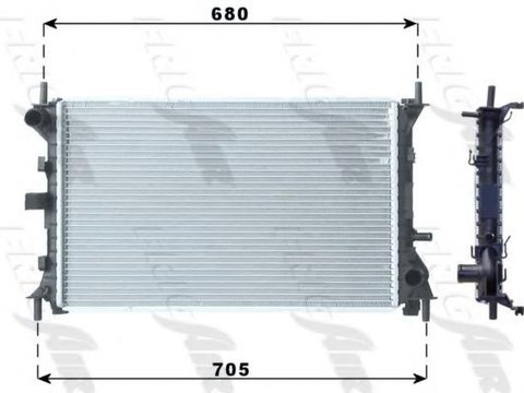 Radiator, racire motor FORD FOCUS (DAW, DBW), FORD FOCUS Clipper (DNW), FORD FOCUS limuzina (DFW) - FRIGAIR 0105.3067