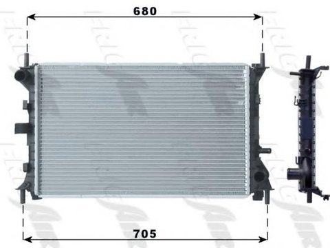 Radiator, racire motor FORD FOCUS (DAW, DBW), FORD FOCUS Clipper (DNW), FORD FOCUS limuzina (DFW) - FRIGAIR 0105.3057