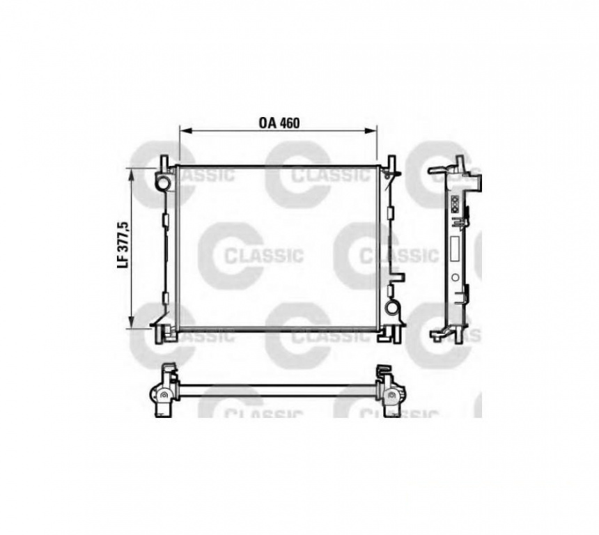 Radiator, racire motor Ford FOCUS limuzina (DFW) 1