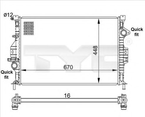 Radiator, racire motor FORD GRAND C-MAX (DXA) (201