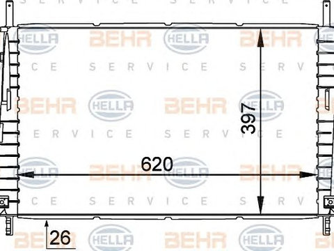 Radiator racire motor FORD Mondeo Mk3 Estate (BWY) (An fabricatie 10.2000 - 03.2007, 110 - 170 CP, Benzina) - Cod intern: W20090863 - LIVRARE DIN STOC in 24 ore!!!