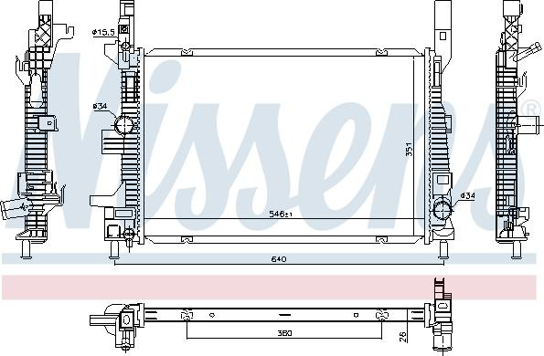 Radiator, racire motor FORD TOURNEO CONNECT / GRAN