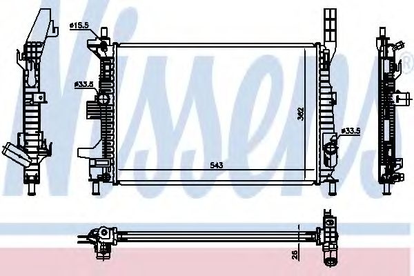 Radiator, racire motor FORD TOURNEO CONNECT / GRAN